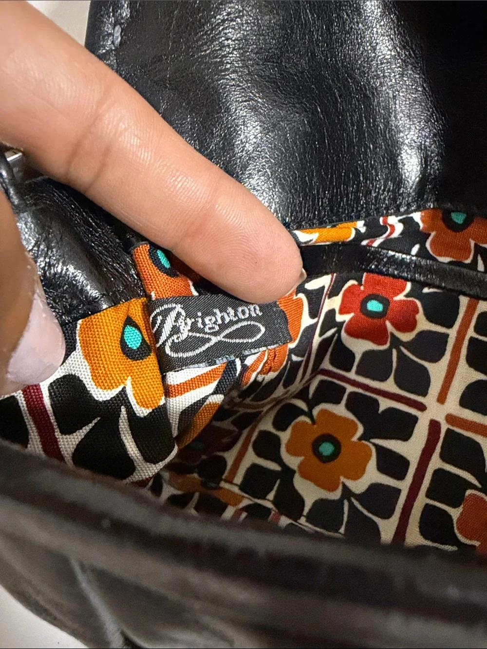 Brighton black leather